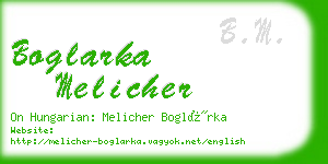 boglarka melicher business card